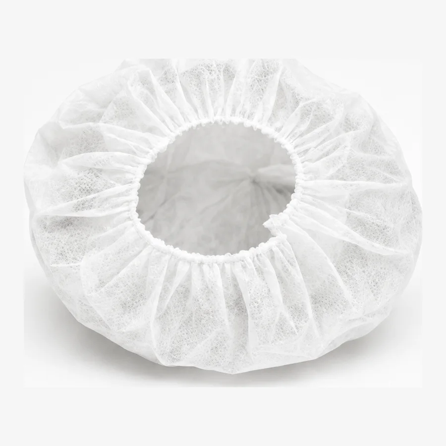 Cofia redonda desechable blanca de 24 pulgadas